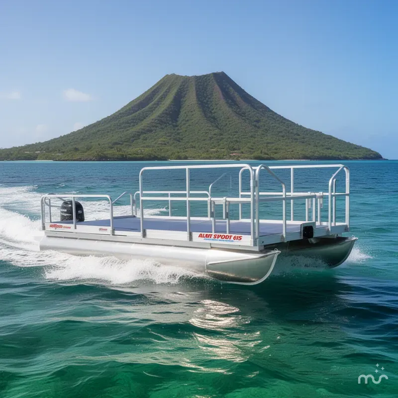 Slide: The Image of Hotwoods Pontoons Aluma Sport 615 2026 - 4