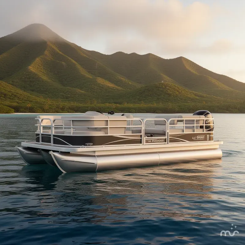 The Image of Hotwood's Lil' Sport Pontoon Boat 510 2023 - 0