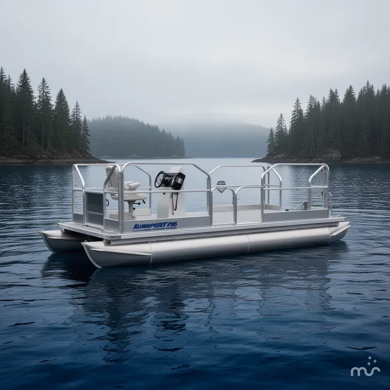 Slide: The Image of Hotwood's Aluma Sport 716 Center Console 2026 - 2