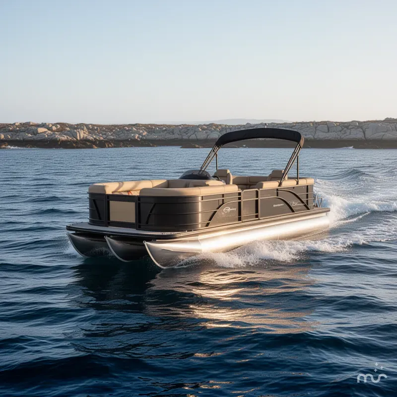Slide: The Image of Godfrey Sweetwater 22' Split Bench Tritoon - 2286 SBC 2026 - 1