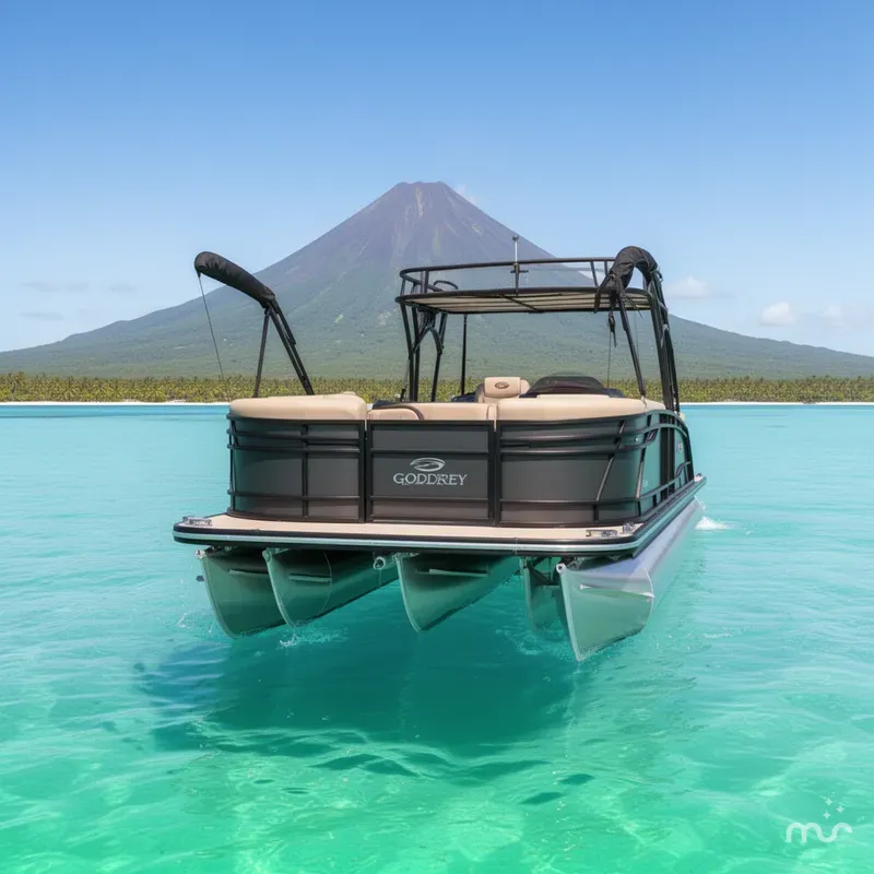 Slide: The Image of Godfrey Monaco 25' Sun Deck Slide Tritoon - 255 SDC 2026 - 1