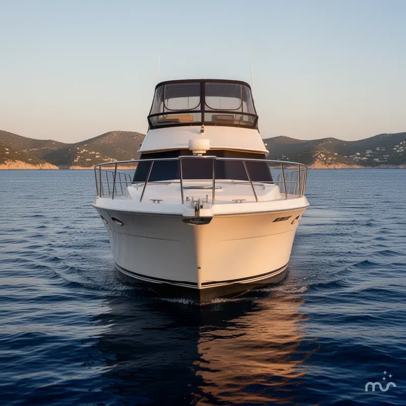 Slide: The Image of Carver Yachts 325 Aft Cabin Motor Yacht 1995 - 1