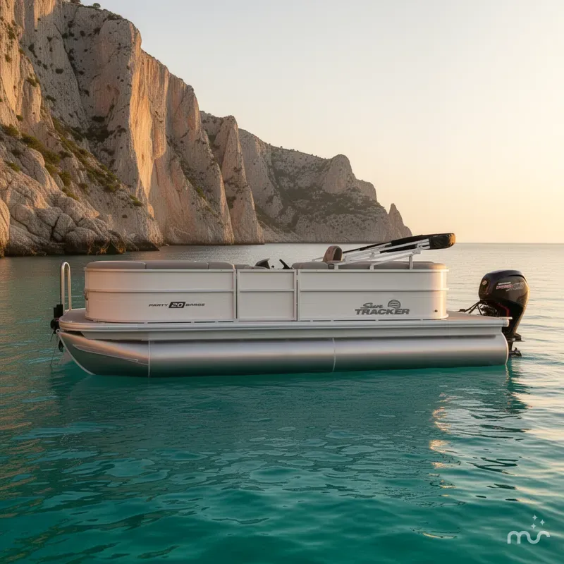 Slide: The Image of Sun Tracker Party Barge 20 DLX 2026 - 2