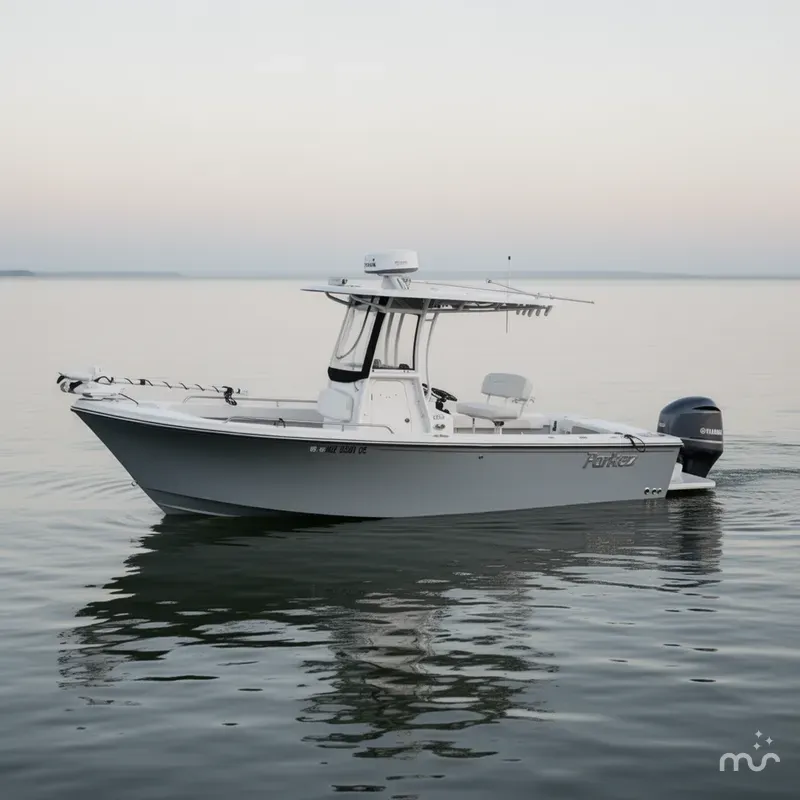 Slide: The Image of Parker Marine 2300 Deep Vee Center Console 2021 - 2