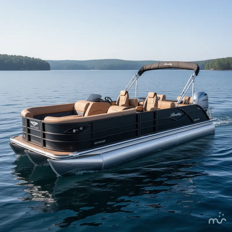The Image of Bentley Pontoons Legacy 223 QSB Swingback Tritoon & Honda 4-Stroke EFI 2027 - 0