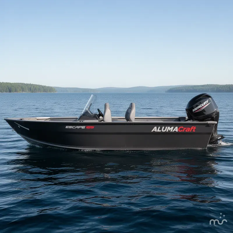Slide: The Image of Alumacraft Escape 165 Side Console 2026 - 2