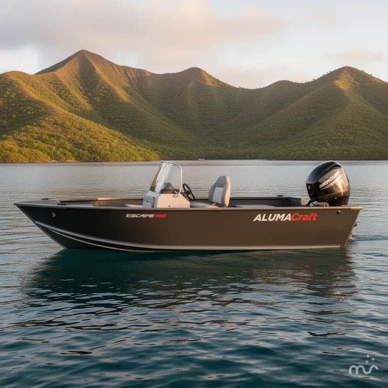 Slide: The Image of Alumacraft Escape 165 Side Console 2026 - 2