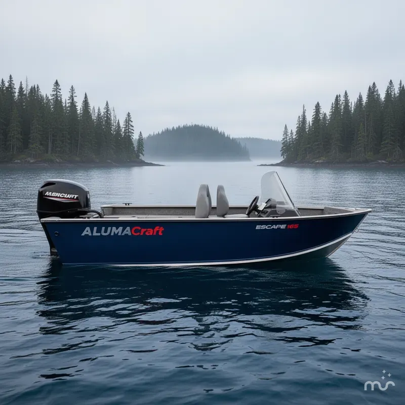 Slide: The Image of Alumacraft Escape 165 Side Console 2026 - 2