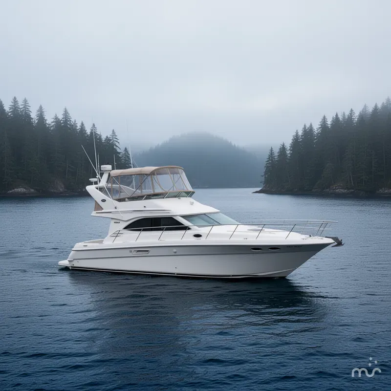 Slide: The Image of Sea Ray 400 Sedan Bridge 2000 - 2