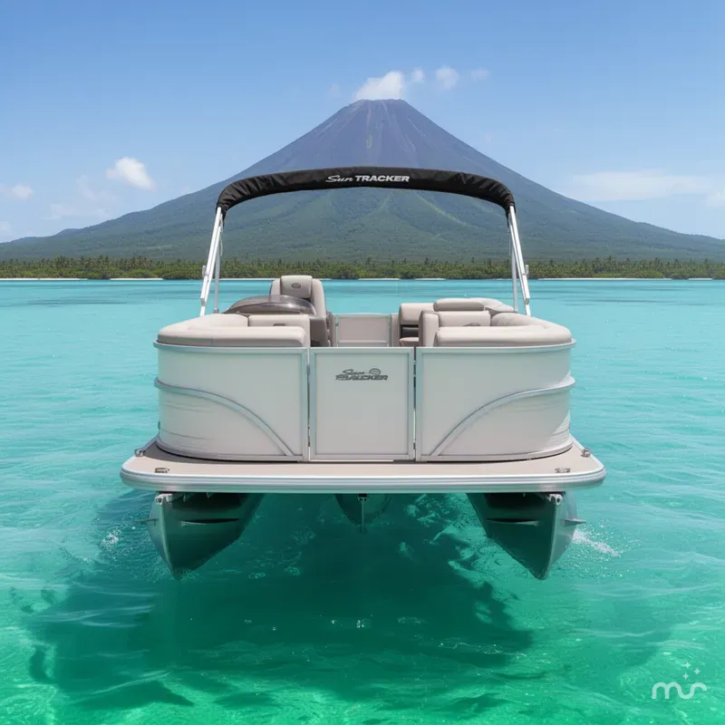 Slide: The Image of Sun Tracker Party Barge 20 DLX 2026 - 3