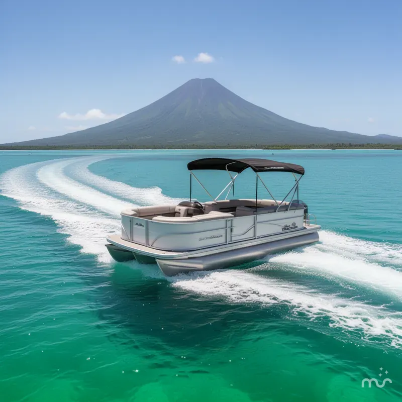 Slide: The Image of Sun Tracker Party Barge 20 DLX 2026 - 4