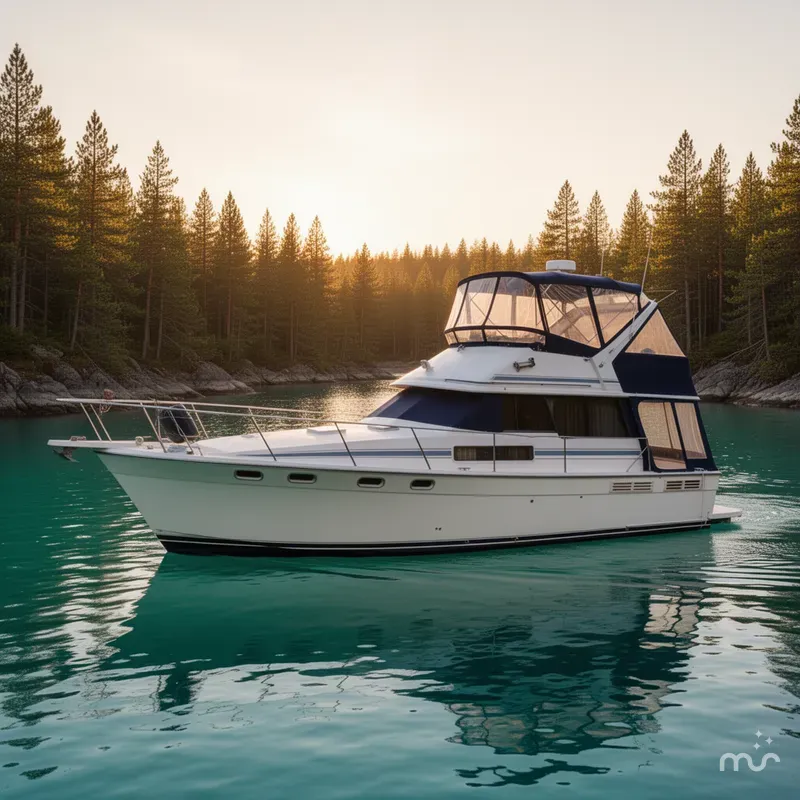 Slide: The Image of Bayliner 3888 Motoryacht 1990 - 4