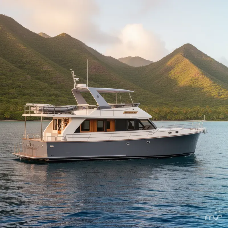 Slide: The Image of Helmsman Trawlers 43 Sedan 2027 - 2