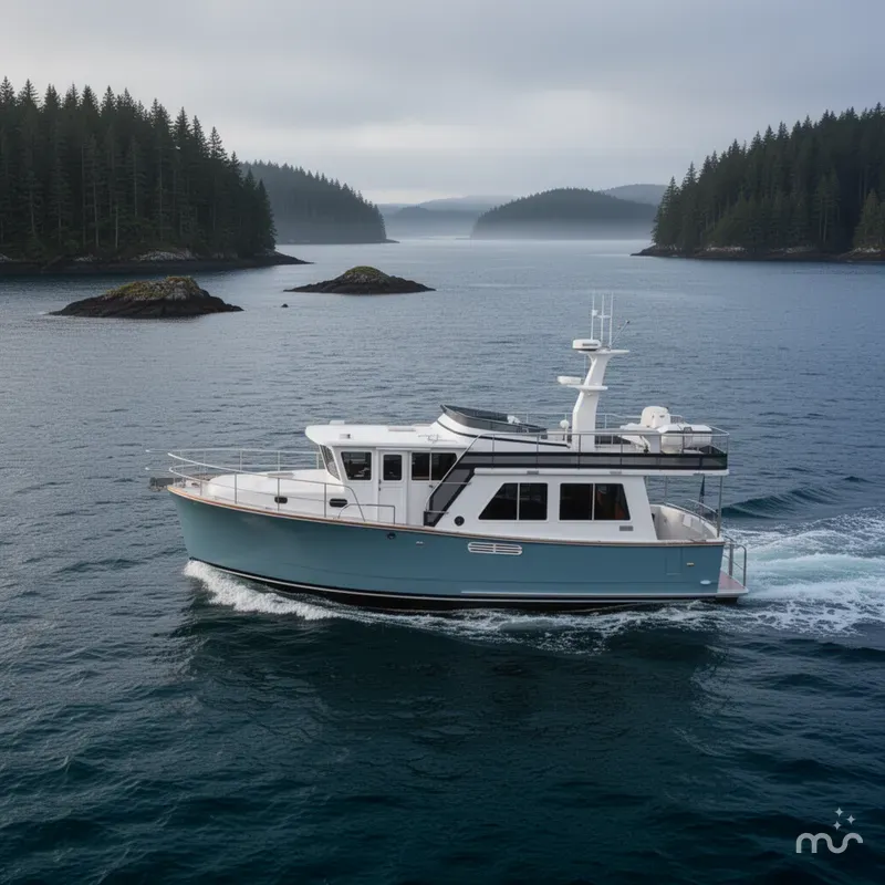 Slide: The Image of Helmsman Trawlers 43E PILOTHOUSE 2027 - 2
