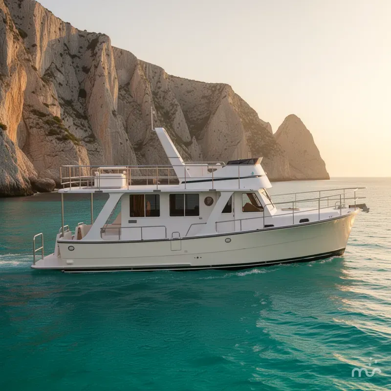 Slide: The Image of Helmsman Trawlers 38E Sedan 2027 - 2