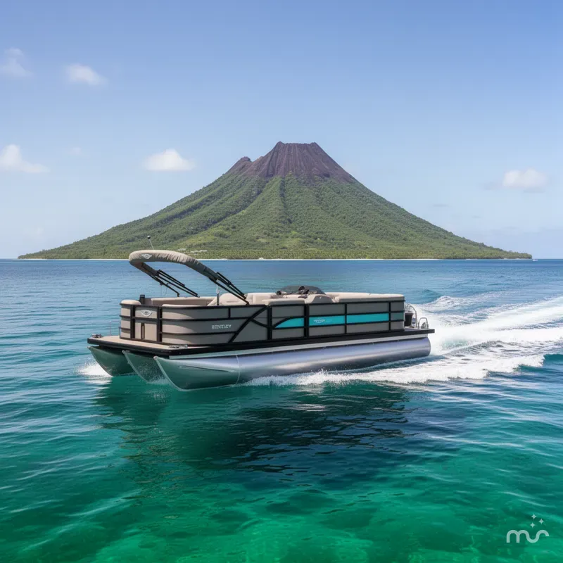Slide: The Image of Bentley Pontoons Legacy 200 Navigator 2026 - 2