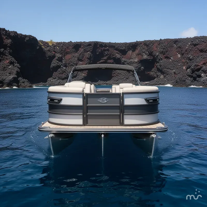 Slide: The Image of Bentley Pontoons Elite 223 Admiral Dual Captain 3/4 Tube 2026 - 3