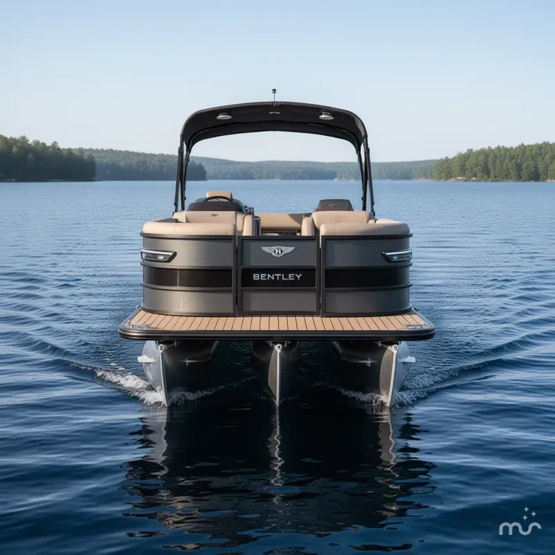 Slide: The Image of Bentley Pontoons Elite 253 Admiral Dual Captain Extended Deck Full 2026 - 1