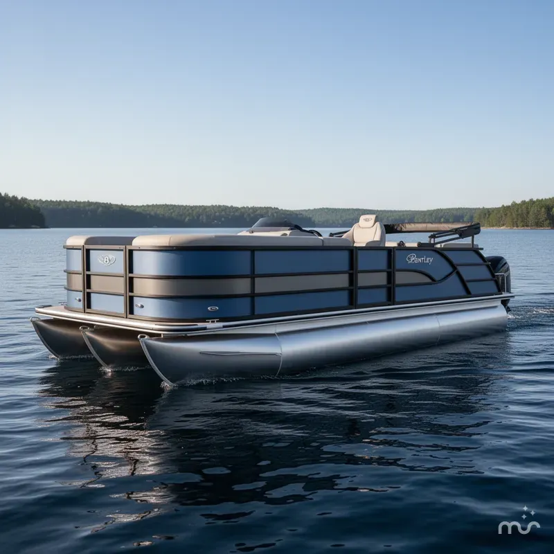 Slide: The Image of Bentley Pontoons Legacy 223 Swingback Dual Captain 3/4 Tube 2026 - 0