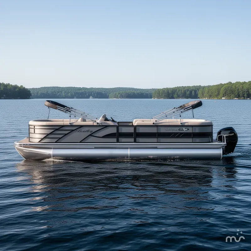 Slide: The Image of Bentley Pontoons Elite 253 Swingback Dual Captain Full Tube 2026 - 0
