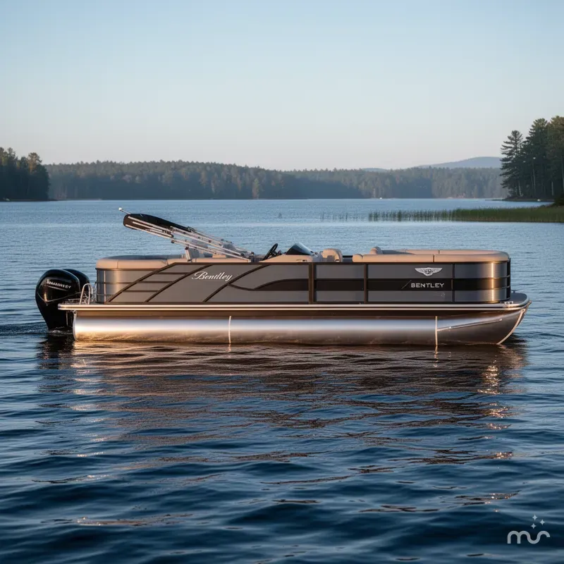 Slide: The Image of Bentley Pontoons Elite 253 Swingback Dual Captain Full Tube 2026 - 2