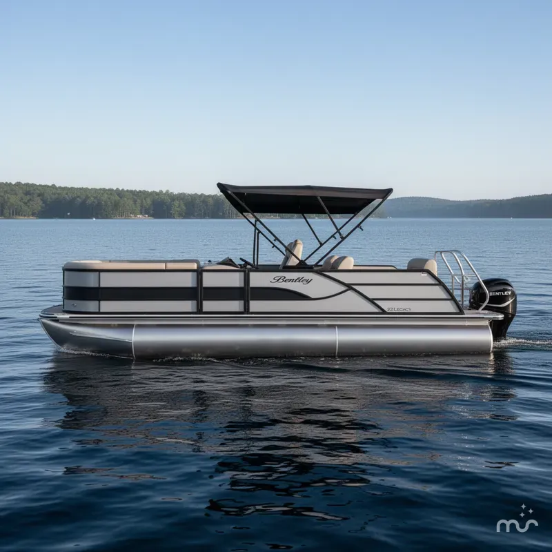 Slide: The Image of Bentley Pontoons Legacy 223 QSB Dual Captain Full Tube 2025 - 0