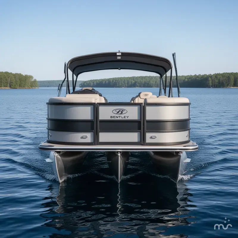 Slide: The Image of Bentley Pontoons Legacy 223 QSB Dual Captain Full Tube 2025 - 2