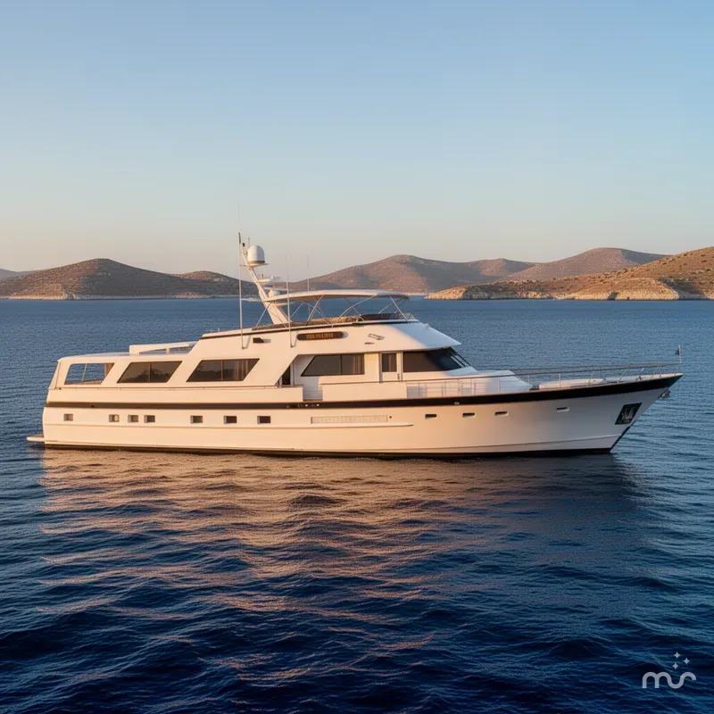 The Image of Burger Flush Deck with Flybridge 1986 - 0