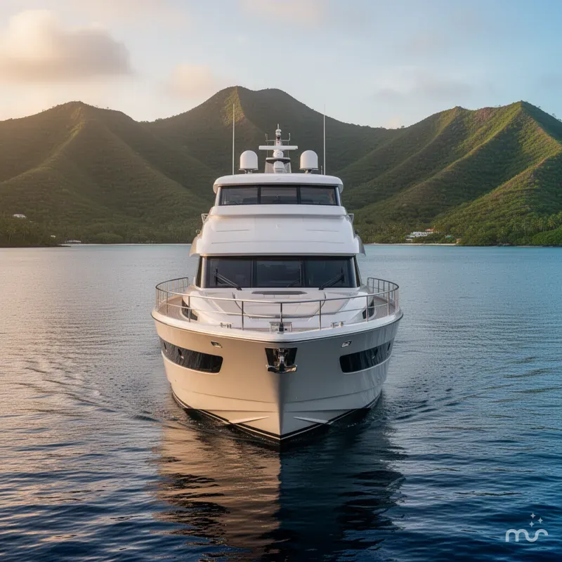 Slide: The Image of Johnson 70' Skylounge Motor Yacht 2024 - 1