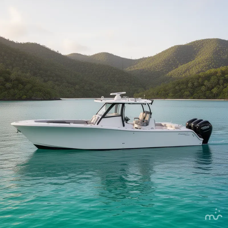 Slide: The Image of Front Runner 36 Center Console 2025 - 2