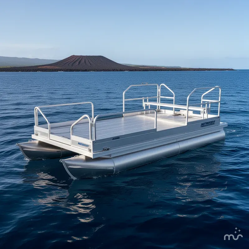 The Image of Hotwoods Pontoons Aluma Sport 716 2025 - 0