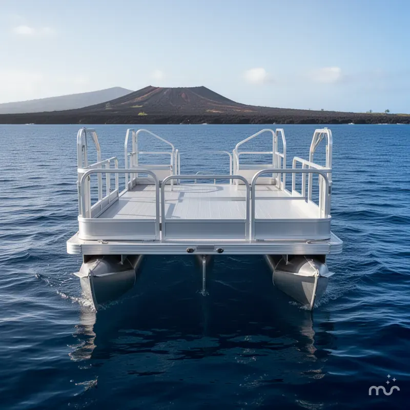 Slide: The Image of Hotwoods Pontoons Aluma Sport 716 2025 - 3