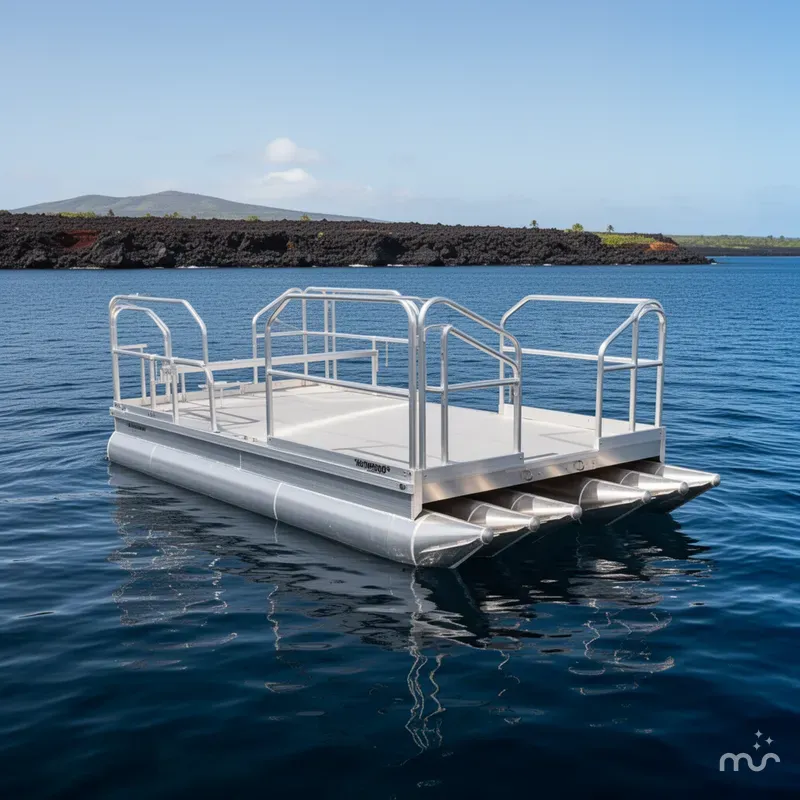 Slide: The Image of Hotwoods Pontoons Aluma Sport 716 2025 - 4