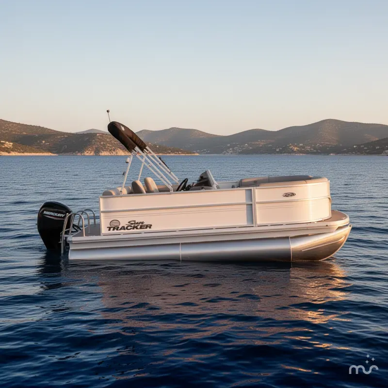 Slide: The Image of Sun Tracker Party Barge 16 DLX 2026 - 2