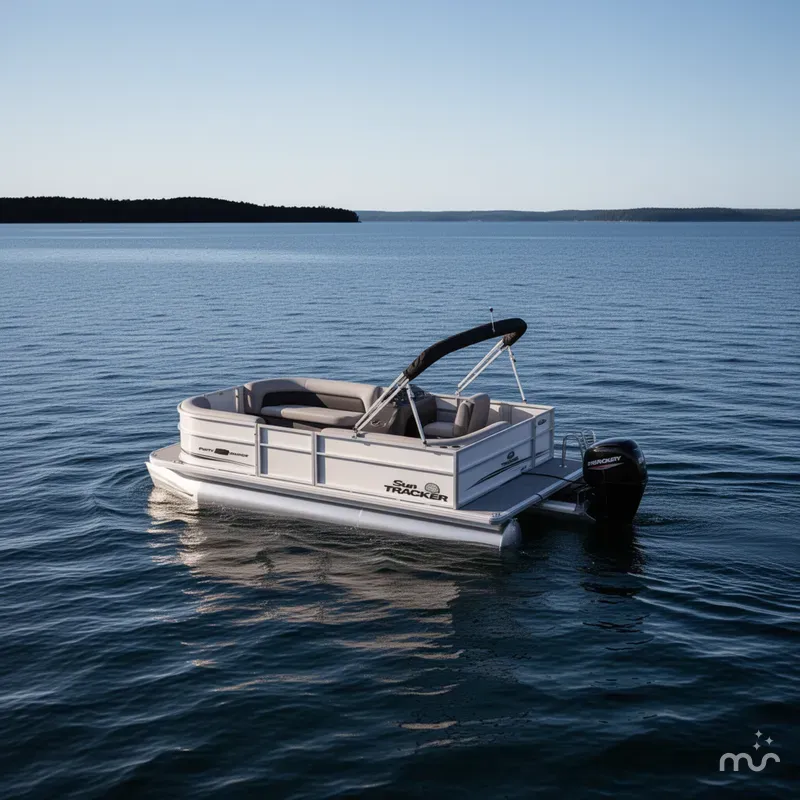 Slide: The Image of Sun Tracker Party Barge 16 DLX 2026 - 3