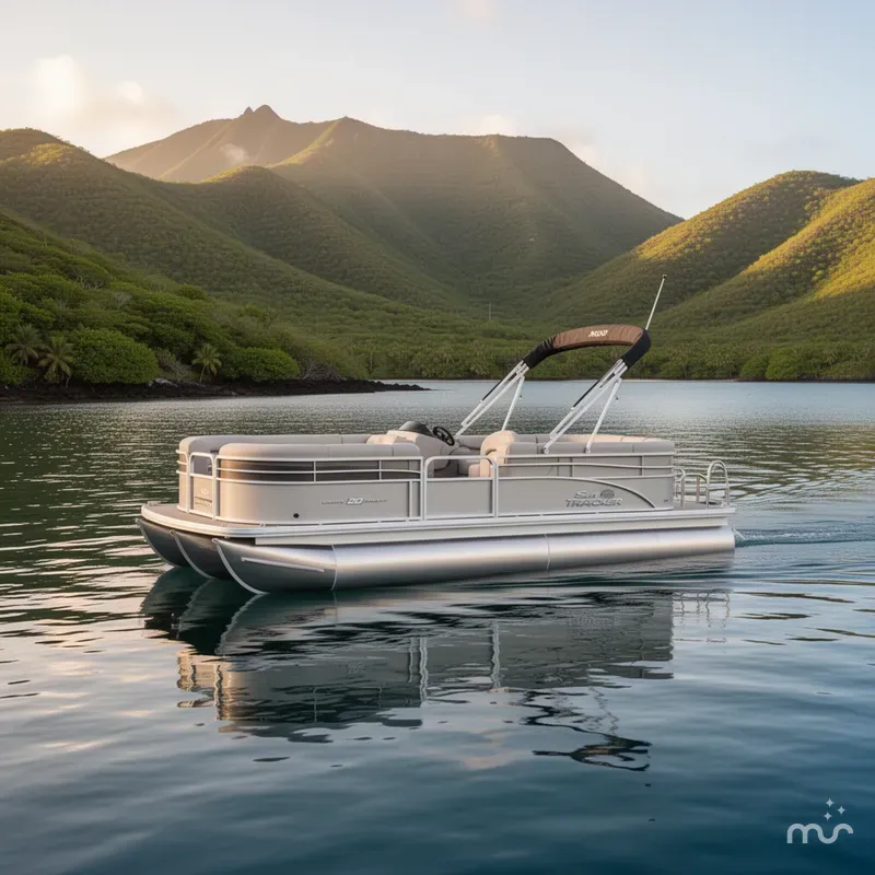 Slide: The Image of Sun Tracker Party Barge 20 DLX 2026 - 4