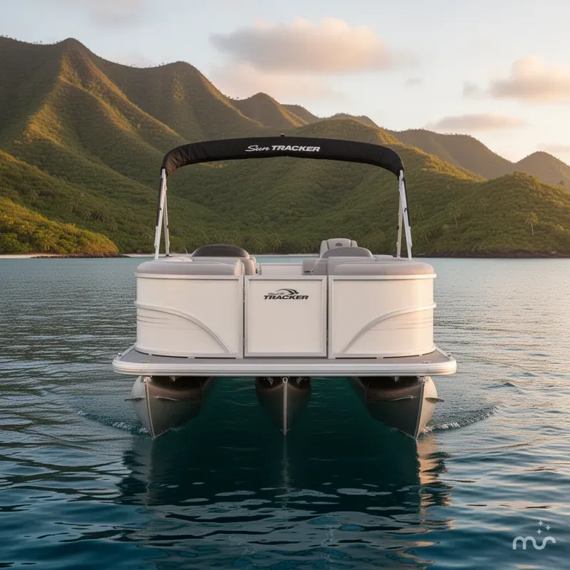 Slide: The Image of Sun Tracker Party Barge 20 DLX 2026 - 3