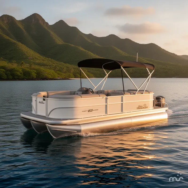 Slide: The Image of Sun Tracker Party Barge 20 DLX 2026 - 4