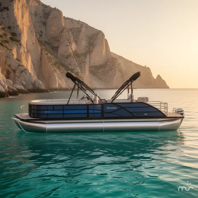 Slide: The Image of Bentley Pontoons LEGACY 243 QUAD SWINGBACK 2026 - 2