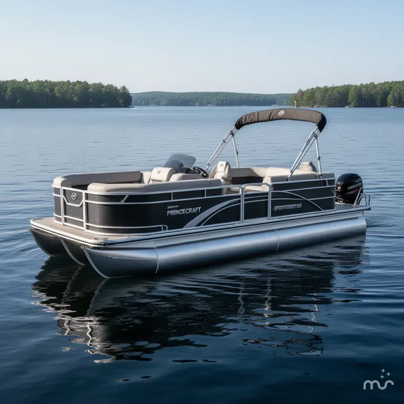 Slide: The Image of Princecraft 23 Sportfisher 2RS Rear Fish Pontoon & Mercury 4-Stroke EFI 2026 - 1