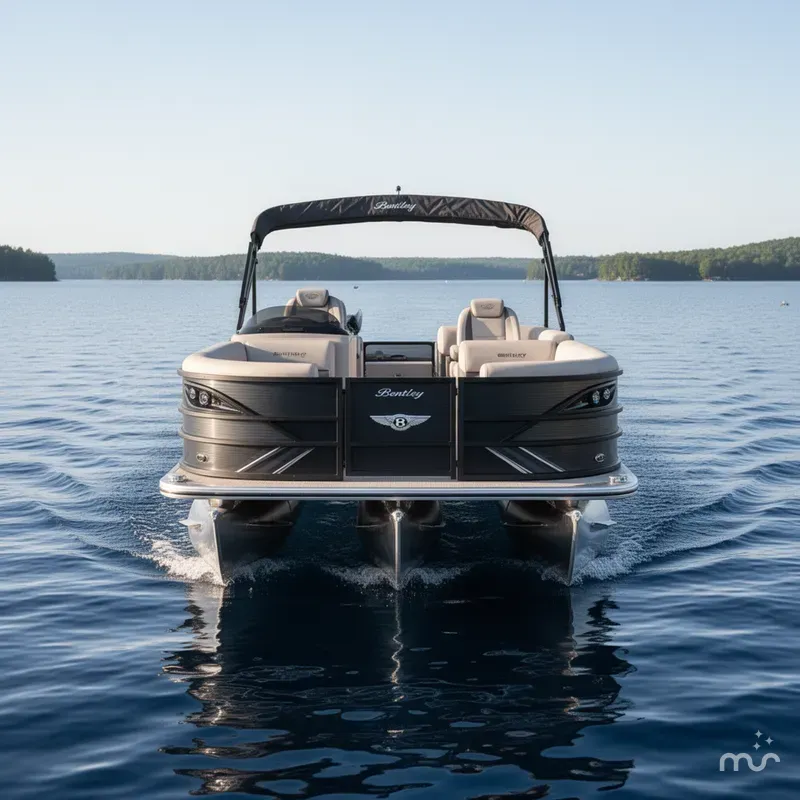 Slide: The Image of Bentley Pontoons Legacy 223 QSB Swingback Tritoon & Honda 4-Stroke EFI 2026 - 1