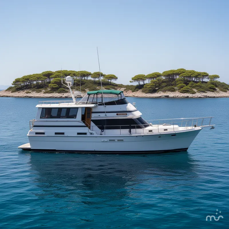 Slide: The Image of Gulfstar 49 Motor Yacht 1984 - 2