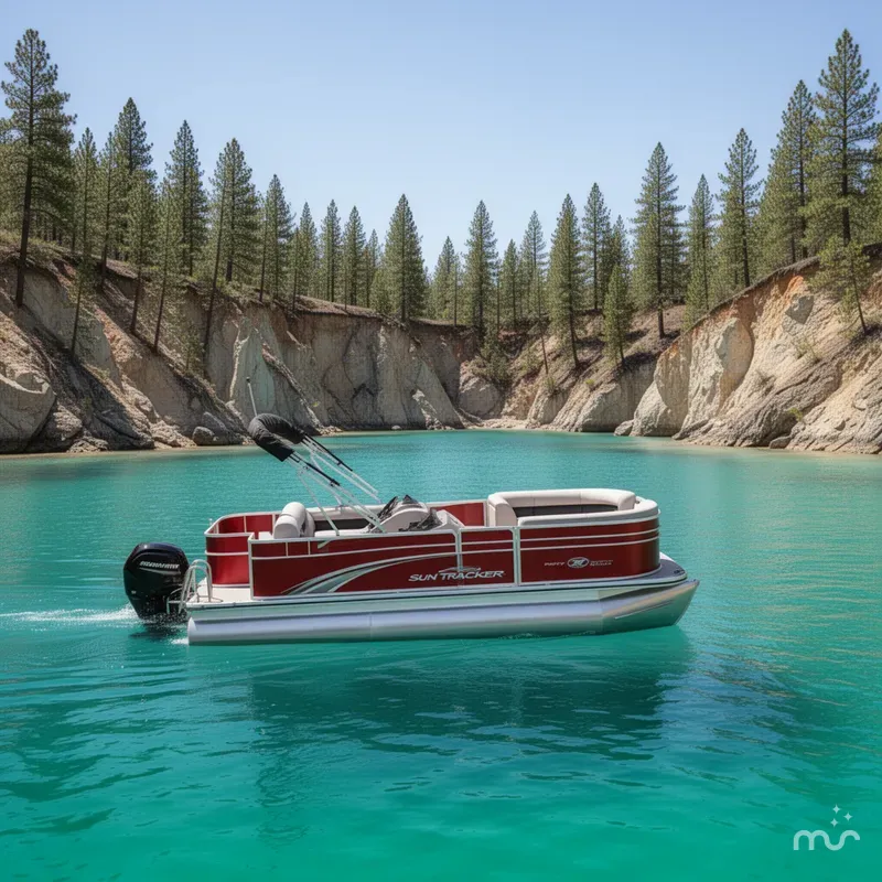 Slide: The Image of Sun Tracker Party Barge 20 DLX 2026 - 2