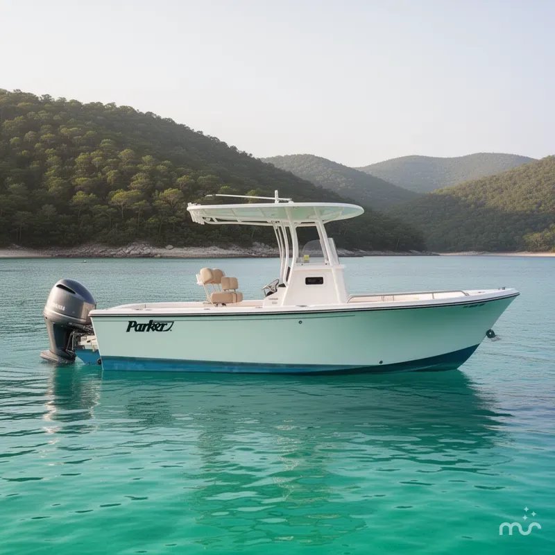 Slide: The Image of Parker Marine 2300 Center Console 2018 - 2