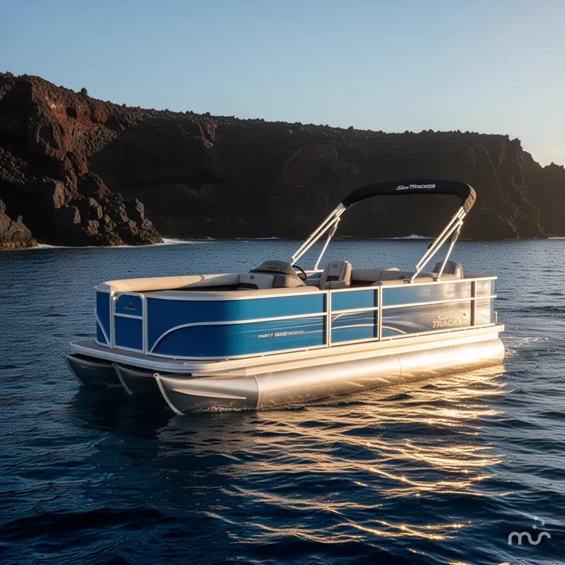 Slide: The Image of Sun Tracker Party Barge 18 DLX 2026 - 4