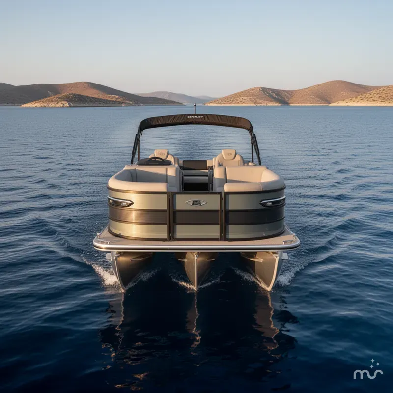 Slide: The Image of Bentley Pontoons 253 Swingback Dual Captain Elite Tri-Toon 2026 - 1
