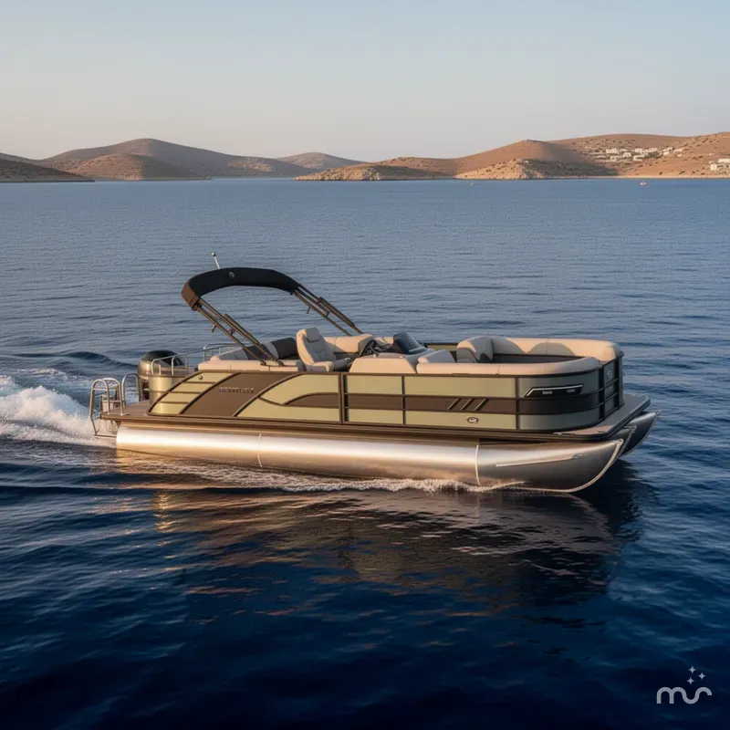 Slide: The Image of Bentley Pontoons 253 Swingback Dual Captain Elite Tri-Toon 2026 - 2