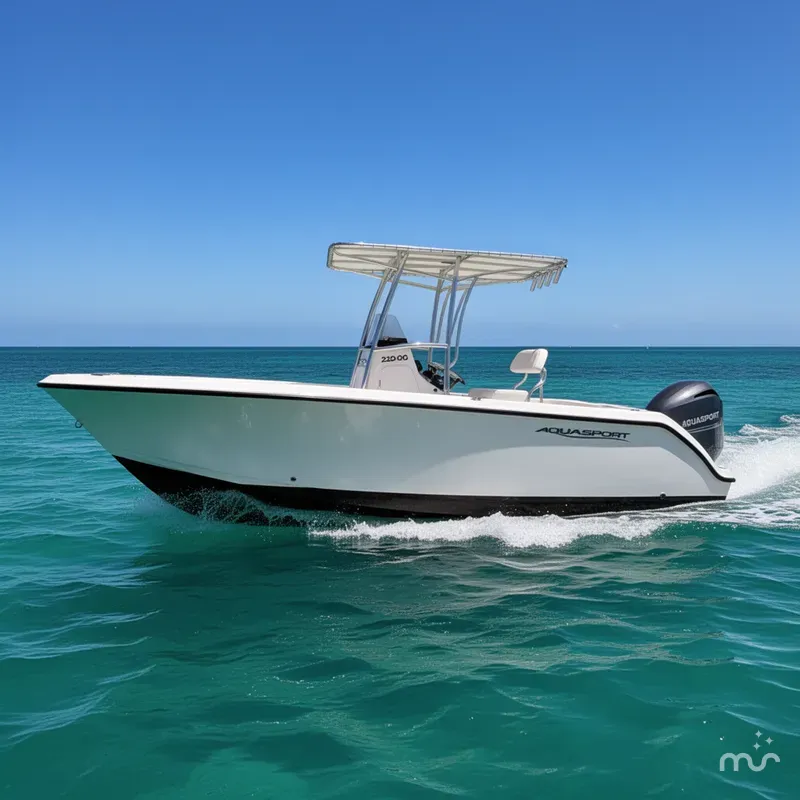 Slide: The Image of Aquasport 2200 Center Console 2023 - 2