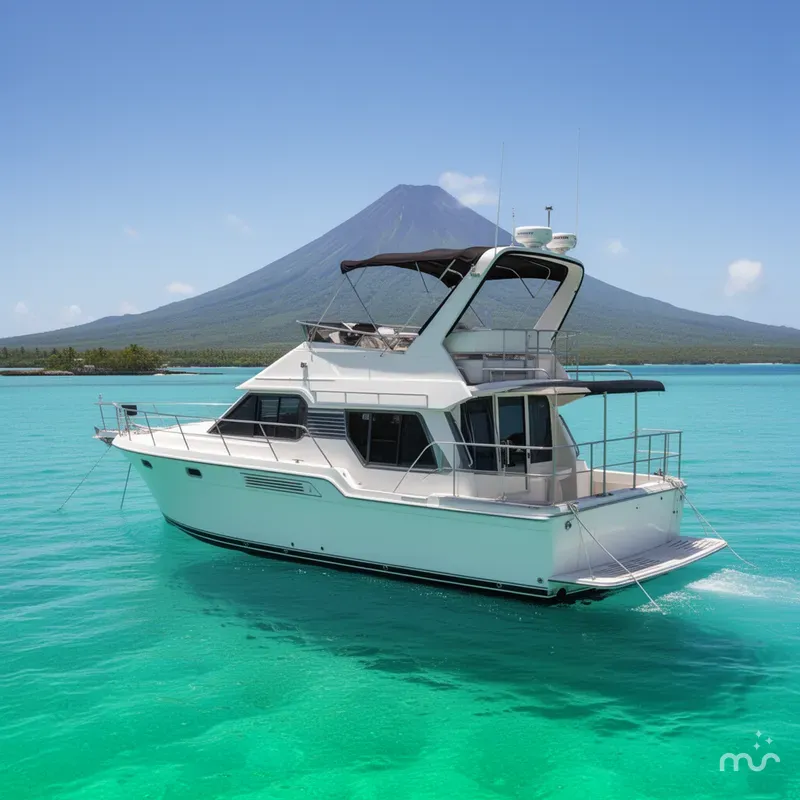 Slide: The Image of Carver Yachts 370 Voyager 1996 - 2