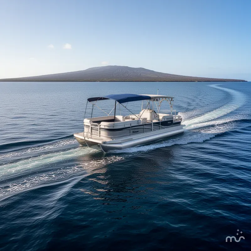 The Image of A&M Manufacturing Triton Pontoon 2010 - 0
